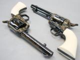 COLT, SAA Revolvers, Gold Inlayed & Engraved w/ Ivory Grips, Consecutive Pair, - 11 of 20