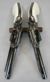COLT, SAA Revolvers, Gold Inlayed & Engraved w/ Ivory Grips, Consecutive Pair, - 12 of 20