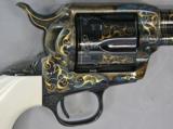 COLT, SAA Revolvers, Gold Inlayed & Engraved w/ Ivory Grips, Consecutive Pair, - 6 of 20