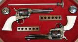 COLT, SAA Revolvers, Gold Inlayed & Engraved w/ Ivory Grips, Consecutive Pair, - 2 of 20