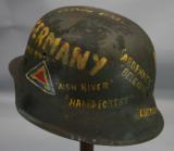 WW2 German M42 Souvenir Helmet, 75th Div - 4 of 11