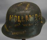 WW2 German M42 Souvenir Helmet, 75th Div - 9 of 11