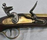 18th C. Flint Lock Pistol, London, Ryan & Watson, Brass - 3 of 19