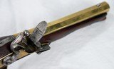 18th C. Flint Lock Pistol, London, Ryan & Watson, Brass - 7 of 19