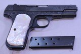 COLT, M-1903 Hammerless, Engraved w/Pearl Grips, .32 ACP - 9 of 20