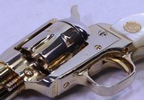 Colt Peacemaker Buntline Scout, Gold Plated, Un-Fired, .22 Cal - 10 of 20