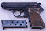 Walther Mod. PPK, World War II, High Polish, Police Eagle/C Marked, .32 Cal.  SN: 199959 K - 9 of 20