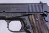 ITHACA,  M1911 A1, 1944 Gun, U.S. PROPERTY,  All Original, Exc. Cond. - 9 of 20