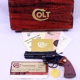 Colt,  DIAMONDBACK, .38 Cal. x 4”, c.1977 w/Box, Exc.   - 2 of 20