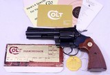 Colt,  DIAMONDBACK, .38 Cal. x 4”, c.1977 w/Box, Exc.   - 3 of 20
