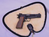 Browning High Power, 9mm, Belgium Made, Adjustable Sight. As New Condition, - 8 of 16