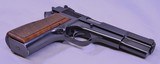 Browning High Power, 9mm, Belgium Made, Adjustable Sight. As New Condition, - 5 of 16