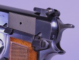 Browning High Power, 9mm, Belgium Made, Adjustable Sight. As New Condition, - 14 of 16