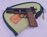 Browning High Power, 9mm, Belgium Made, Adjustable Sight. As New Condition, - 7 of 16