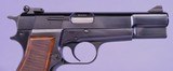 Browning High Power, 9mm, Belgium Made, Adjustable Sight. As New Condition, - 6 of 16