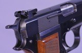 Browning High Power, 9mm, Belgium Made, Adjustable Sight. As New Condition, - 13 of 16