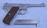 Colt Woodsman Sport Model, Beautifully Engraved, Nickel Plated - 9 of 20