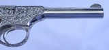 Colt Woodsman Sport Model, Beautifully Engraved, Nickel Plated - 5 of 20