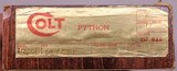 Colt Python, Un-Fired, 4inch, Mfg’d.1978, w/Box - 20 of 20