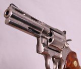Colt Python, Rare Electroless Nickel, 1966, 4inch Barrel, Exc. - 8 of 20