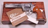 Colt Python, Stainless, 6 In, 1983, w/Box - 20 of 20