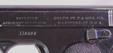 Colt, M1903 Hammerless, 1911 Vintage, Original Finish, Exc. Cond.  - 5 of 20