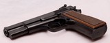 Browning High Power, 9mm, Belgium Made, Adj. Sight. w/ Crimson Trace Laser Grips As New Condition - 4 of 20