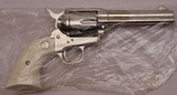COLT  SAA,  .44-40 x 4 3/4”, Nickel, Factory Ivory, NEW IN BOX - 8 of 15