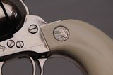 COLT  SAA,  .44-40 x 4 3/4”, Nickel, Factory Ivory, NEW IN BOX - 13 of 15