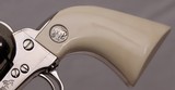 COLT  SAA,  .44-40 x 4 3/4”, Nickel, Factory Ivory, NEW IN BOX - 11 of 15