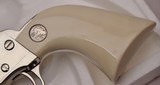 COLT  SAA,  .44-40 x 4 3/4”, Nickel, Factory Ivory, NEW IN BOX - 7 of 15