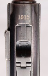 Luger, P.08, DWM, 1915, Matching, EXC. COND.  - 15 of 19