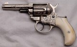 Colt M1877 Lightning, .38 Cal.  Engraved / Ivory, One of a Pair. See G.I. # 101628963 for Second of Pair. - 8 of 20