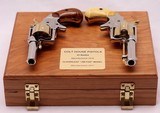 Colt House Pistols, 1st model Cloverleaf & 2nd Model, Cased Pair, Restored - 3 of 20