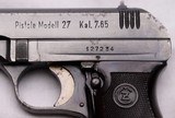 Czech, CZ Pistole Modell 27,  .32ACP, Wartime made, 1942, Czech / Nazi / British. - 3 of 19