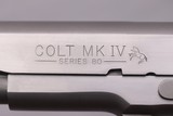 COLT, Gov’t Model, MKIV, Series 80, Stainless, Custom Features, Pink & Black, c.1986 - 6 of 18