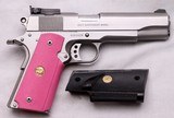 COLT, Gov’t Model, MKIV, Series 80, Stainless, Custom Features, Pink & Black, c.1986 - 2 of 18
