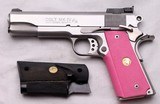 COLT, Gov’t Model, MKIV, Series 80, Stainless, Custom Features, Pink & Black, c.1986 - 1 of 18