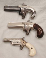 Colt Derringer 3 Gun Cased Set. 1st, 2nd, & 3rd Models. Exc. Original, Antique  - 4 of 20