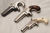 Colt Derringer 3 Gun Cased Set. 1st, 2nd, & 3rd Models. Exc. Original, Antique  - 1 of 20