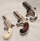 Colt Derringer 3 Gun Cased Set. 1st, 2nd, & 3rd Models. Exc. Original, Antique  - 5 of 20