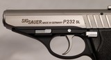 Sig Sauer P232 SL, 9mm Kurz (.380 Cal) Sig Light (Lightweight) NIB German - 5 of 11