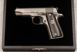 COLT,  First Edition Stainless .380 Govt. Model, Custom Shop Limited Edition, .380, Cased   - 1 of 15