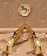 Colt Lady Deringer Cased Pair, Gold Plated w/Faux Pearl Grips, w/RARE outer box, Cal. .22 Short   - 2 of 17