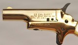 Colt Lady Deringer Cased Pair, Gold Plated w/Faux Pearl Grips, w/RARE outer box, Cal. .22 Short   - 10 of 17