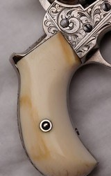 Colt M1877 Lightning, .38 Cal.  Engraved / Ivory, One of a Pair. See G.I. # 101790383 for the Second. - 12 of 20