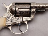 Colt M1877 Lightning, .38 Cal.  Engraved / Ivory, One of a Pair. See G.I. # 101790383 for the Second. - 5 of 20