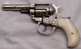Colt M1877 Lightning, .38 Cal.  Engraved / Ivory, One of a Pair. See G.I. # 101790383 for the Second. - 9 of 20