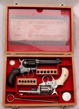 Colt M1877 Lightning, .38 Cal.  Engraved / Ivory, One of a Pair. See G.I. # 101790383 for the Second. - 3 of 20