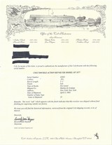 Colt M1877 Lightning, .38 Cal.  Engraved / Ivory, One of a Pair. See G.I. # 101790383 for the Second. - 20 of 20